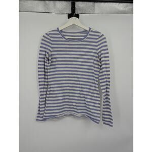 Aerie Long Sleeve Pullover Blue White Stripe Women's Small Best T Lounge **